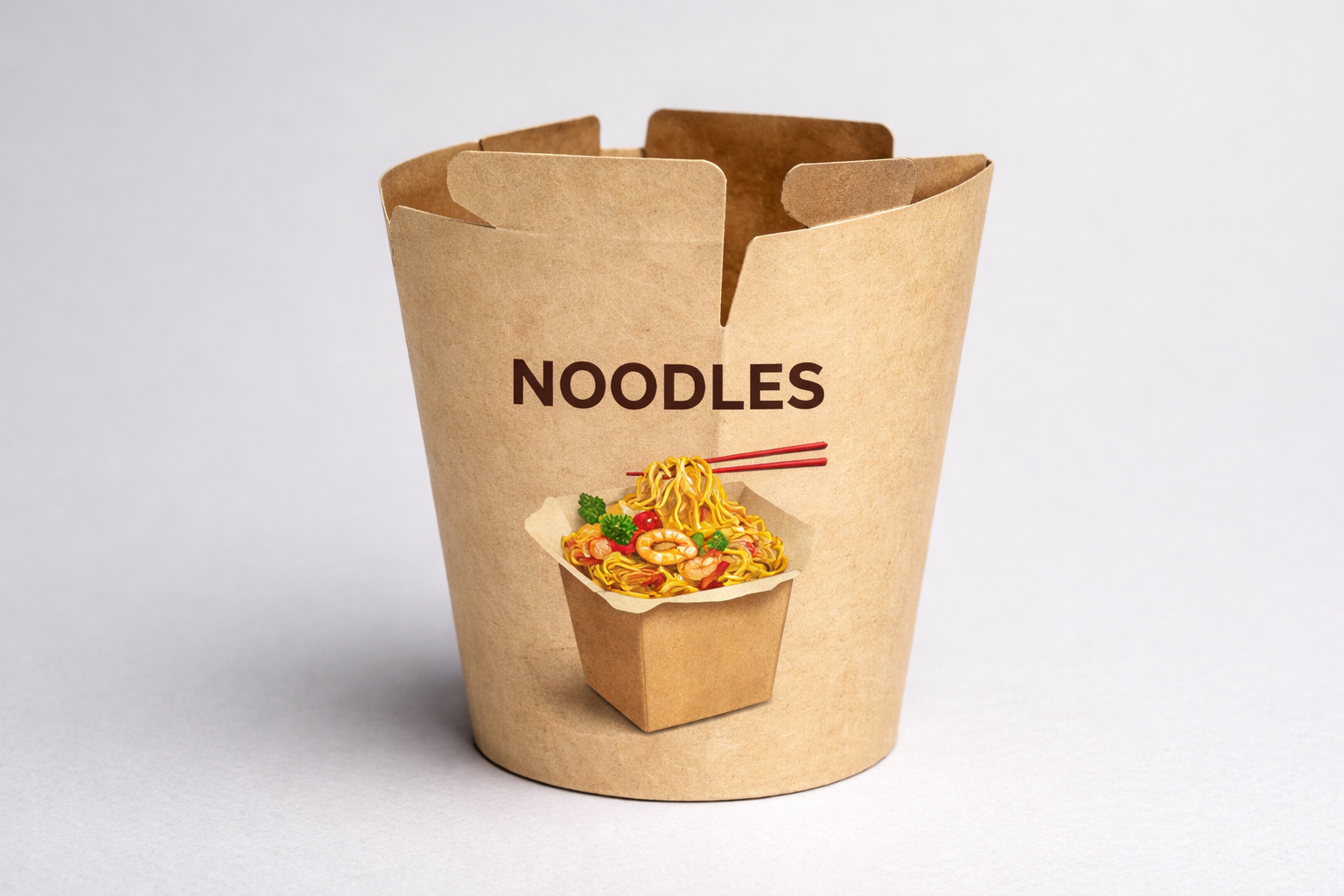 Cardboard Noodle Boxes